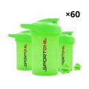 CARTON X60 SHAKERS SPORTONE 400ML -Vert